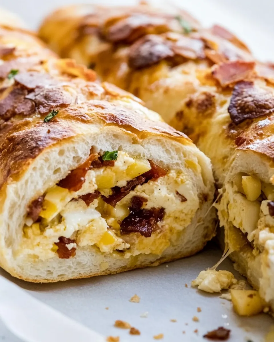 Easy Breakfast Stromboli recipe photo