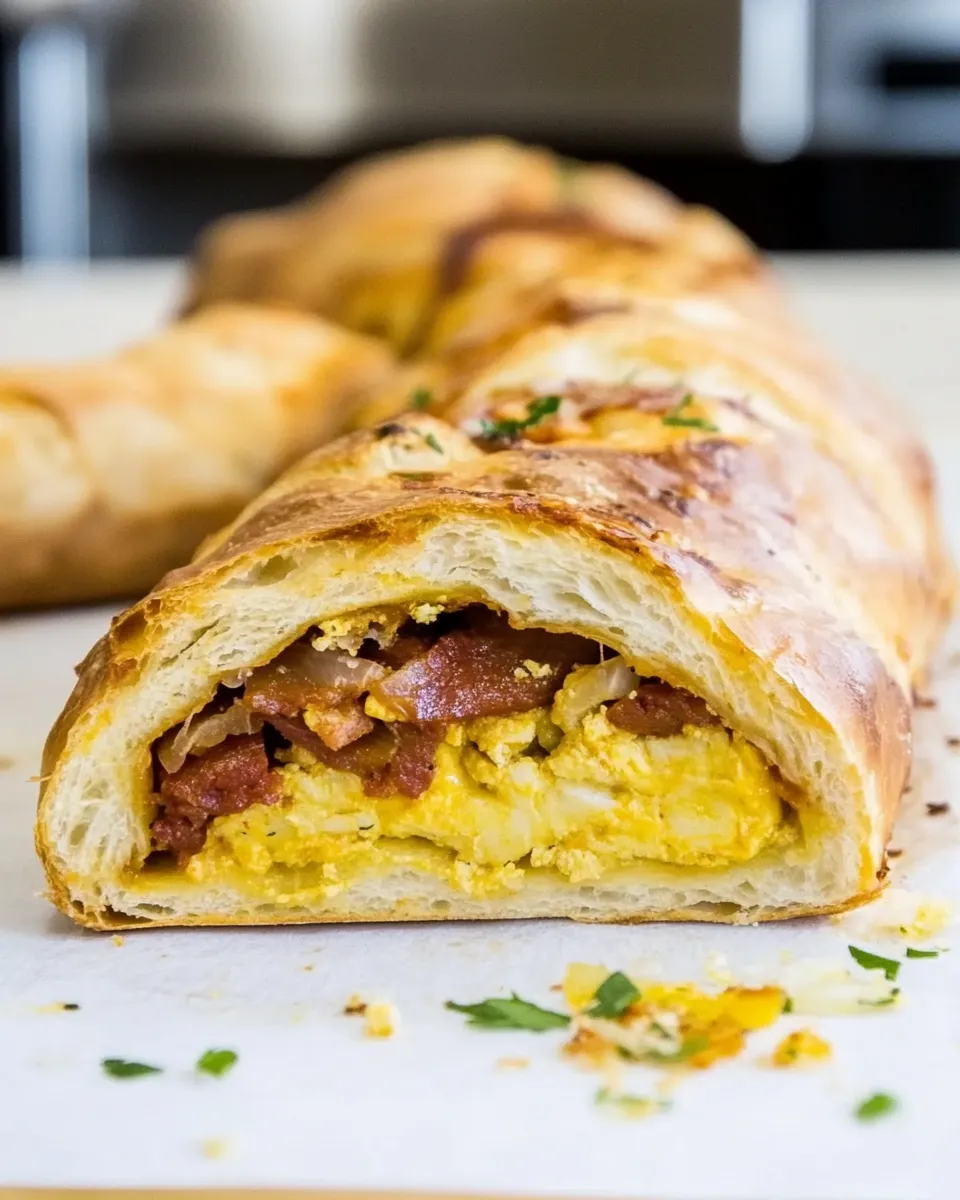 Delicious Breakfast Stromboli dish photo