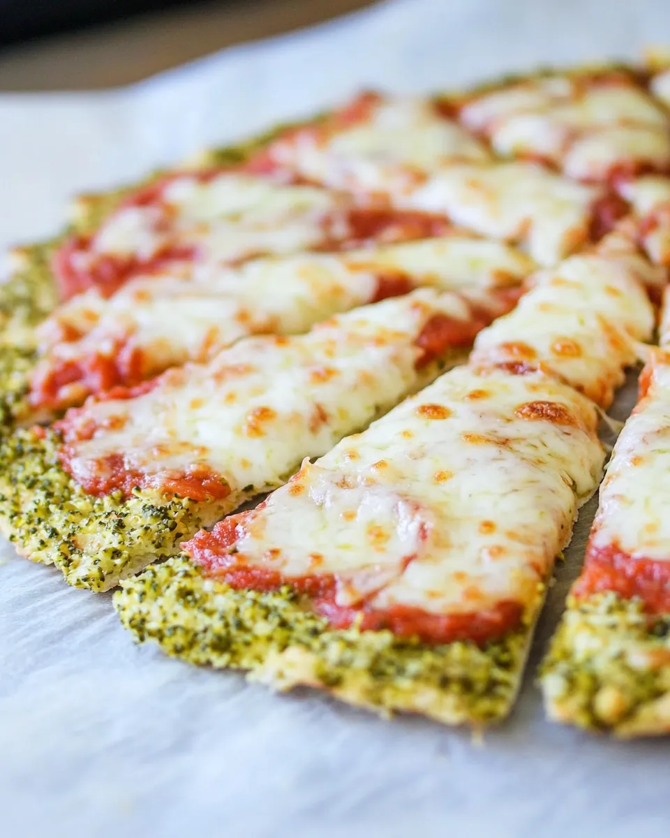 Easy Broccoli Crust Pizza recipe photo