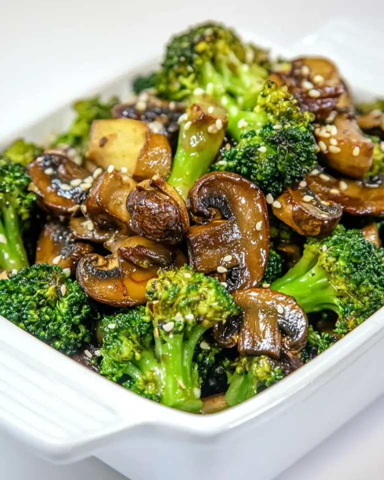Homemade Broccoli and Mushroom Stir-Fry photo