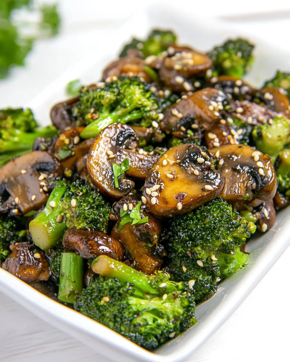 Easy Broccoli and Mushroom Stir-Fry dish photo