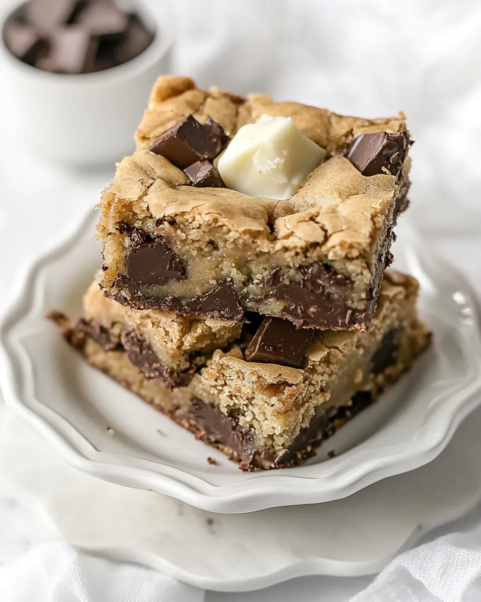 Classic Brown Butter Chocolate Chunk Bars image