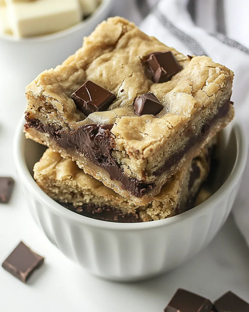 Easy Brown Butter Chocolate Chunk Bars recipe photo
