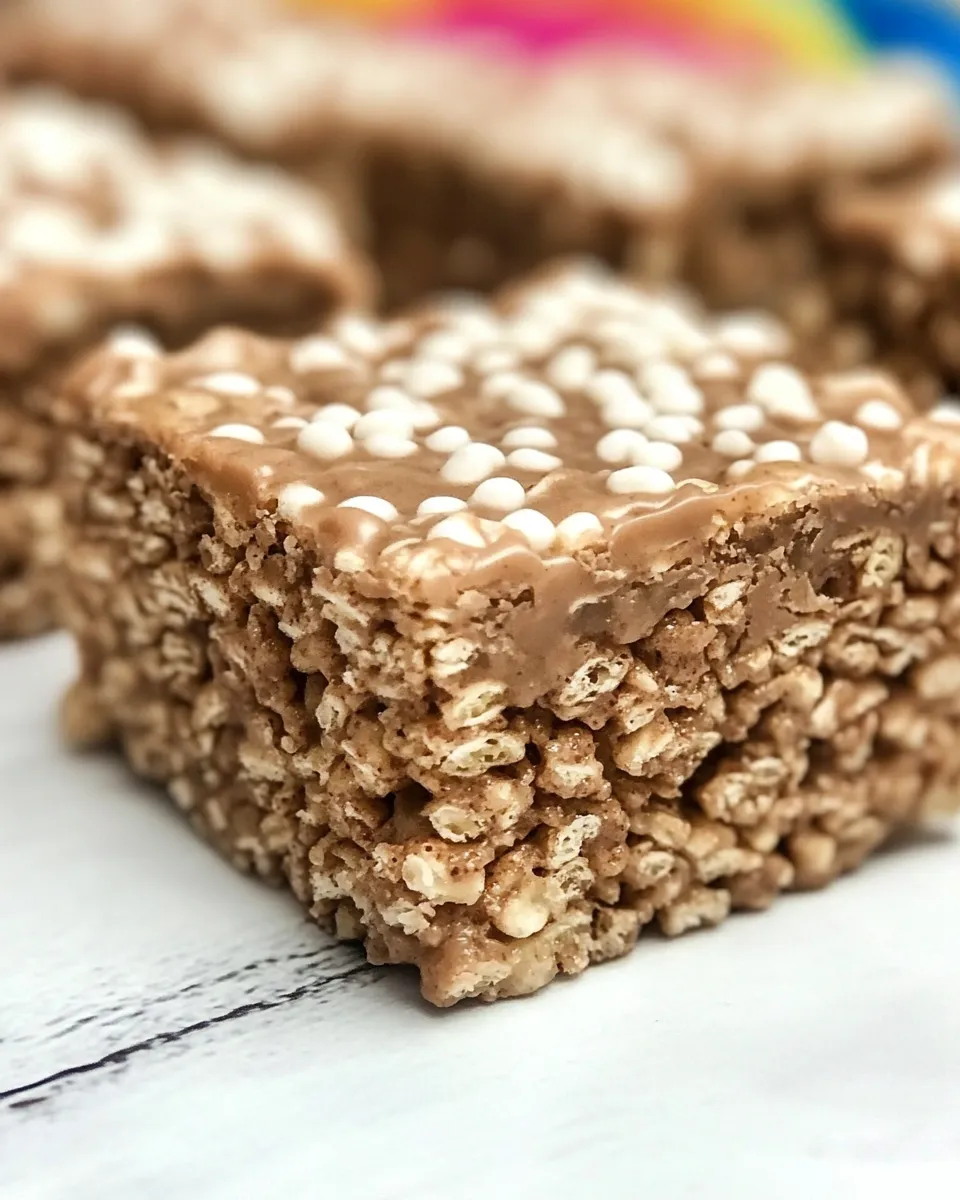 Delicious Brownie Batter Krispie Treats plate image