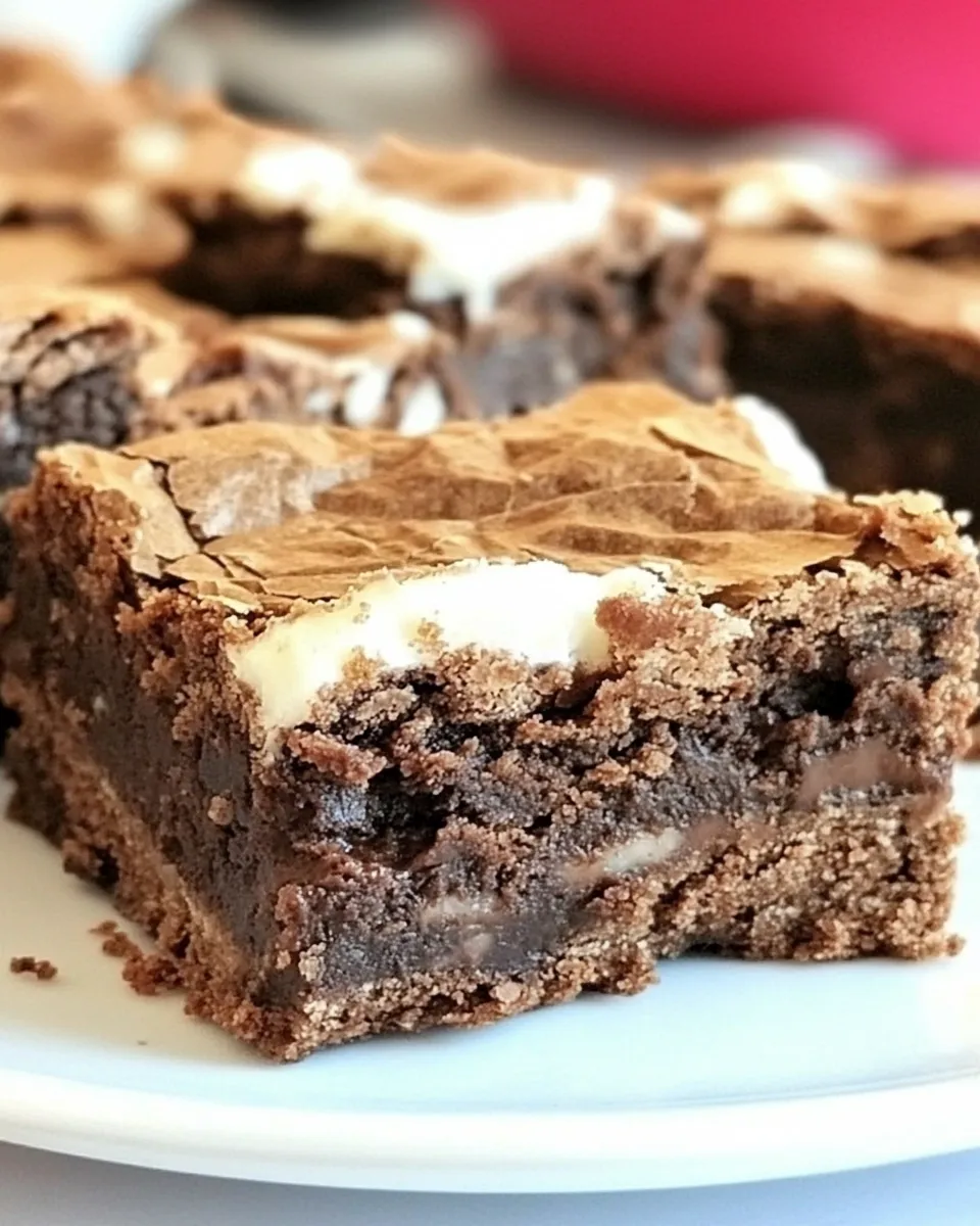 Easy Brownie Mud Hen Bars recipe photo