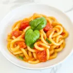 Homemade Bucatini Pomodoro photo