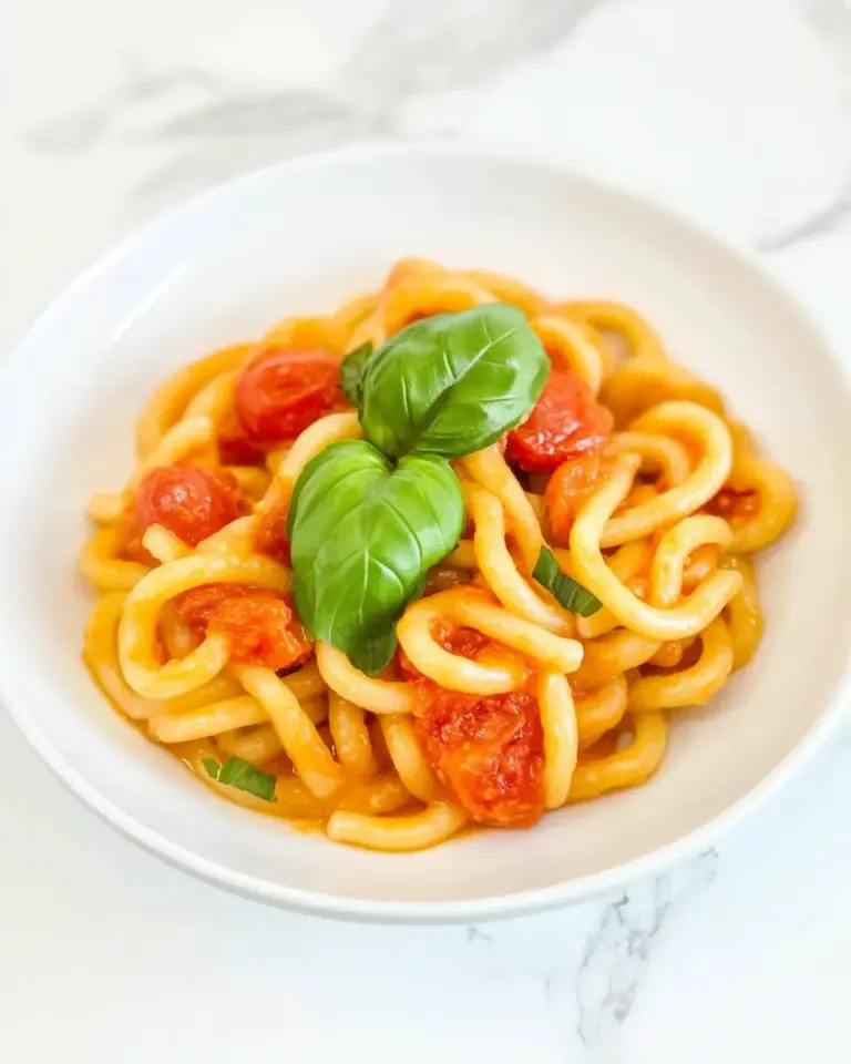 Homemade Bucatini Pomodoro photo