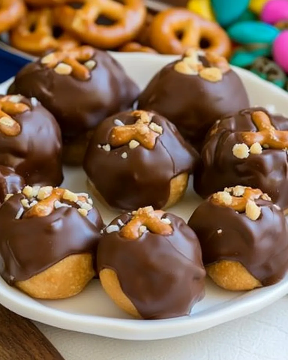 Homemade Buckeye Pretzel Bites photo