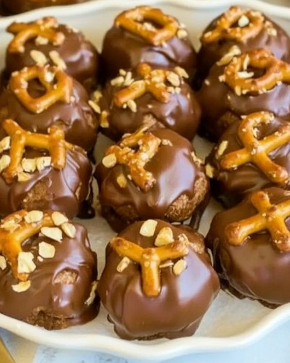 Delicious Buckeye Pretzel Bites plate image