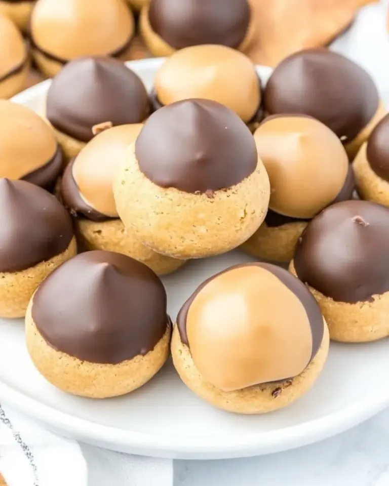 Homemade Buckeyes Recipe (How To Dip Buckeyes In Chocolate) photo