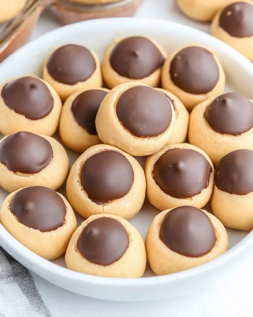 Easy Buckeyes Recipe (How To Dip Buckeyes In Chocolate) recipe photo