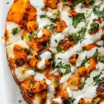 Homemade Buffalo Cauliflower Pizza with Roasted Onion Cream photo