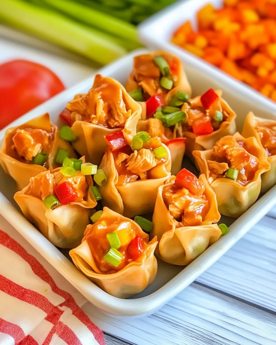 Classic Buffalo Chicken Wontons image