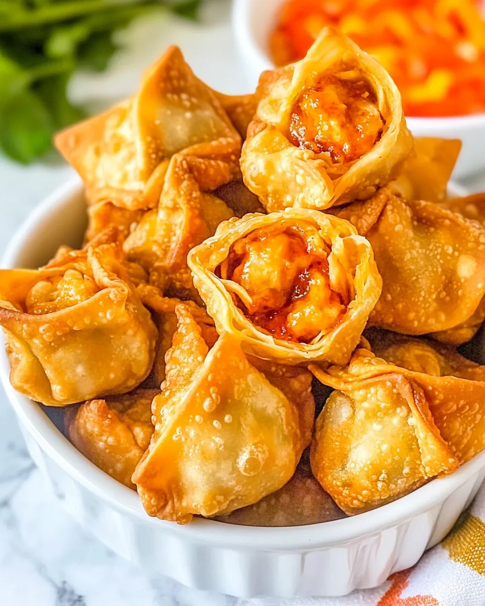 Easy Buffalo Chicken Wontons recipe photo