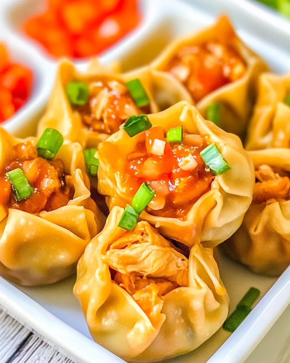 Delicious Buffalo Chicken Wontons dish photo