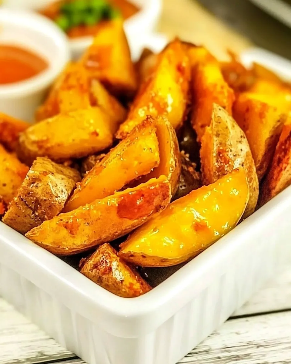 Easy Buffalo Potato Wedges recipe photo