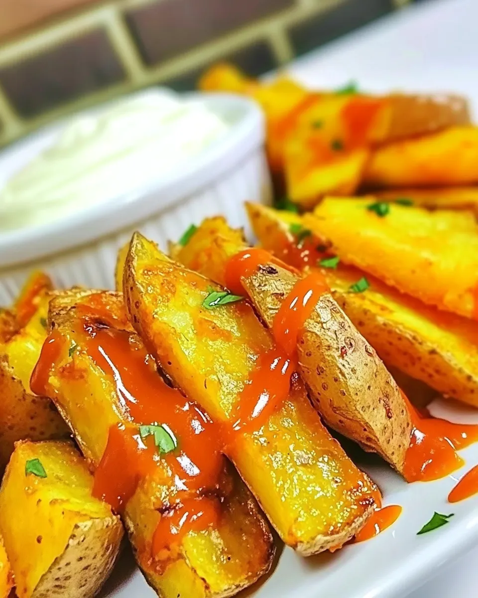 Delicious Buffalo Potato Wedges dish photo