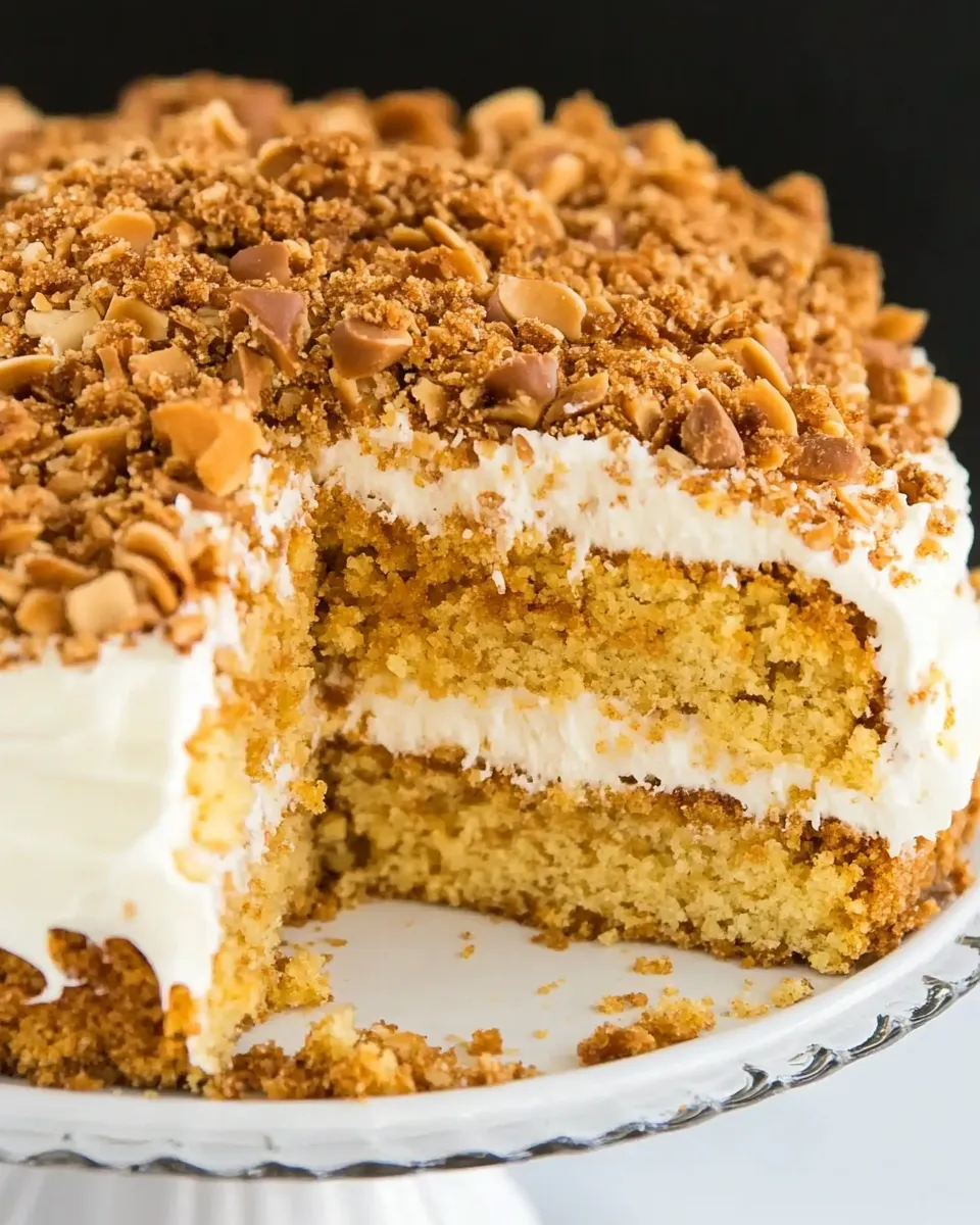 Homemade Butter Brickle Cake photo