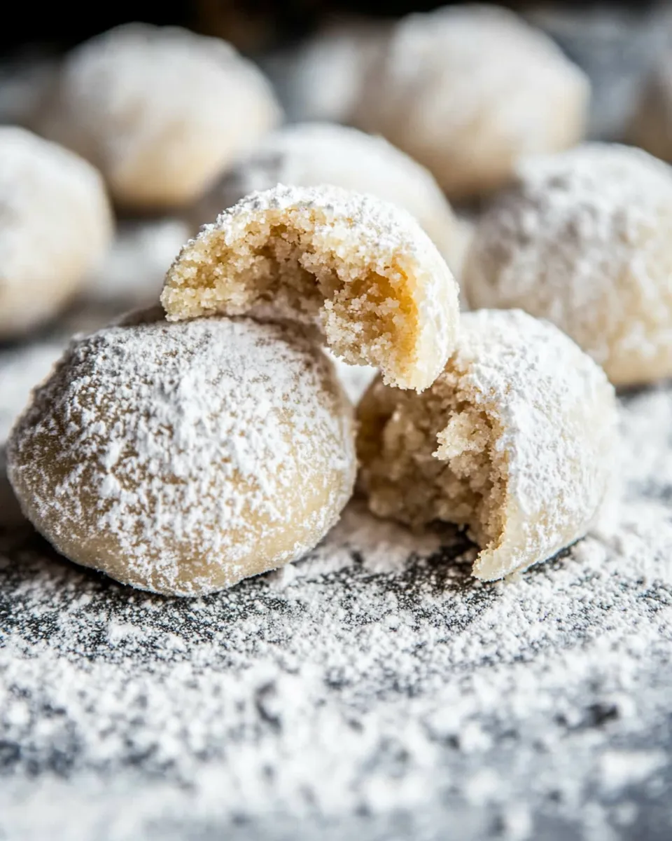 Homemade Butterball Cookies. photo