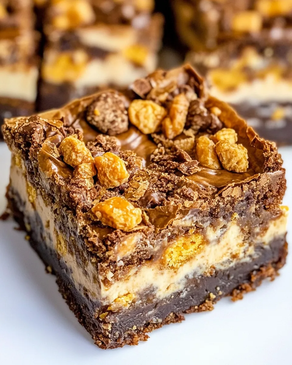 Homemade Butterfinger Cheesecake Brownies photo