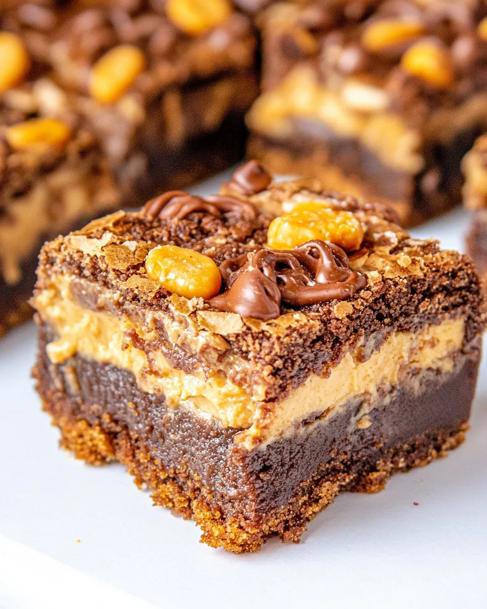 Classic Butterfinger Cheesecake Brownies image