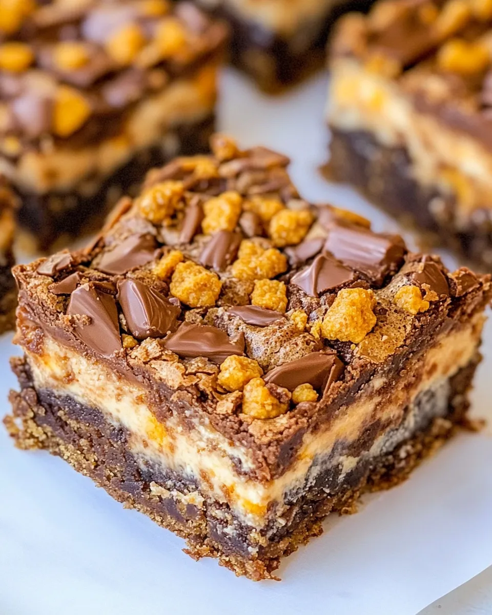 Easy Butterfinger Cheesecake Brownies picture