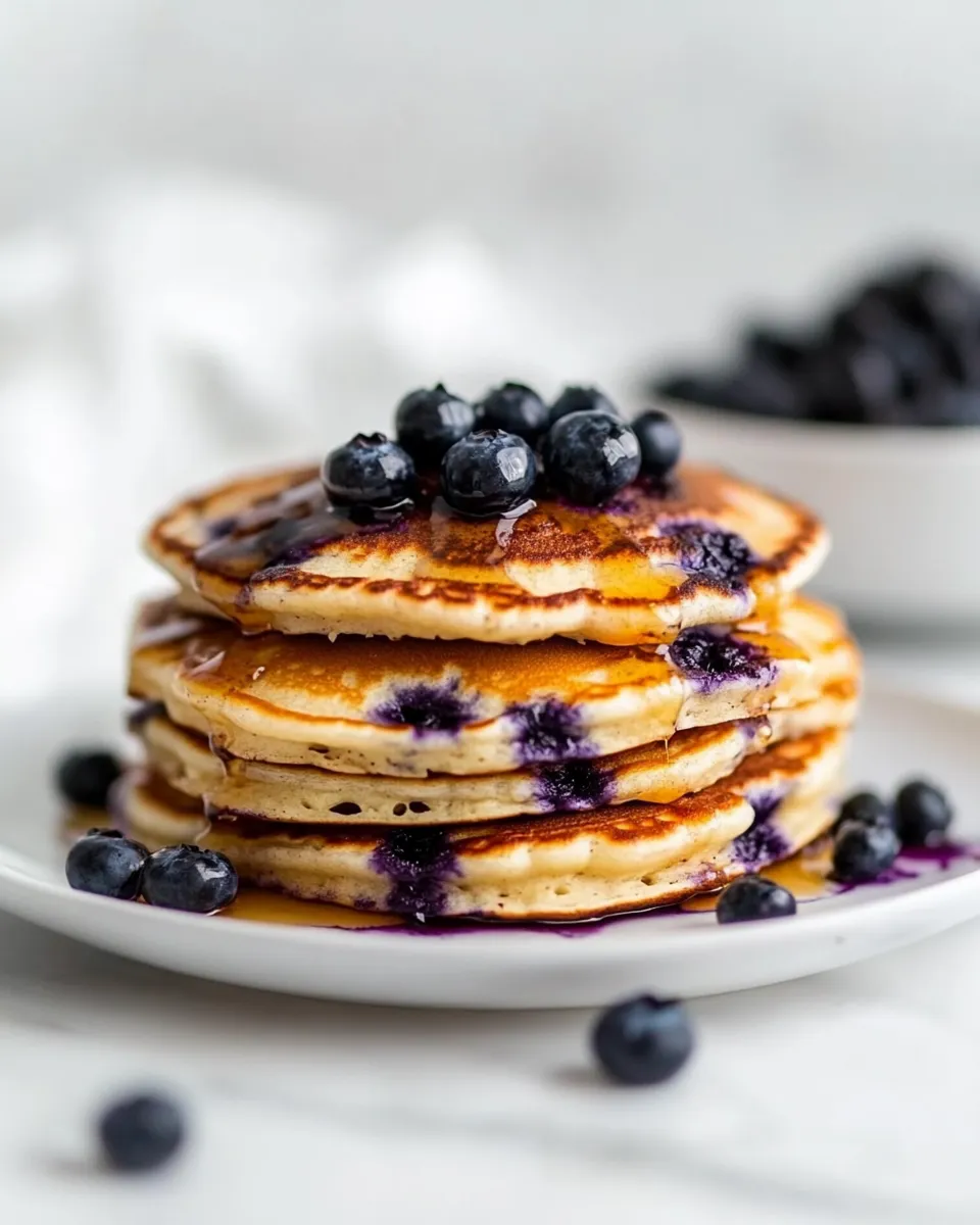 Homemade Buttermilk Blueberry Pancakes photo