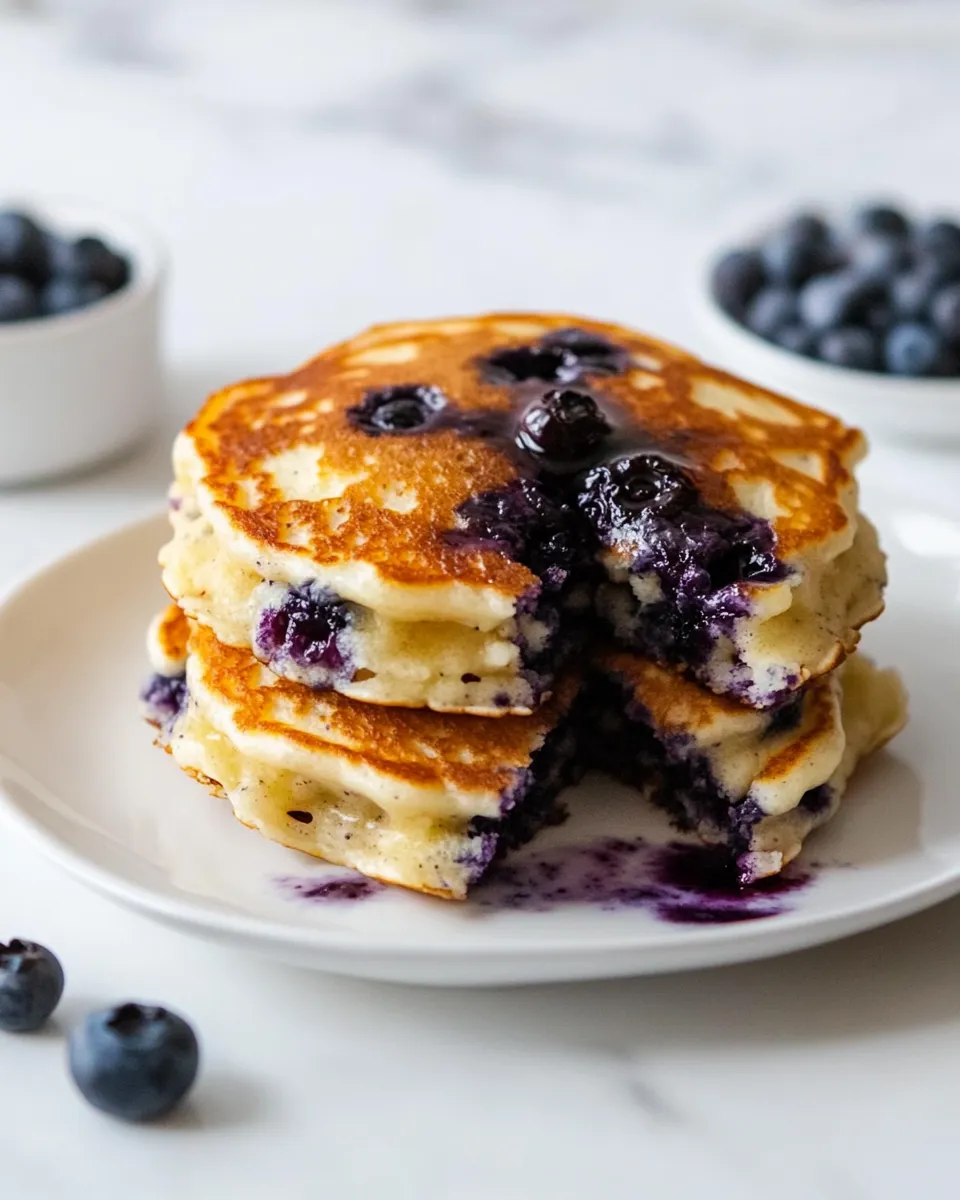 Classic Buttermilk Blueberry Pancakes image