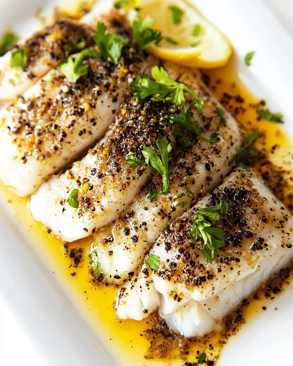 Homemade Buttery Black Pepper Fish photo