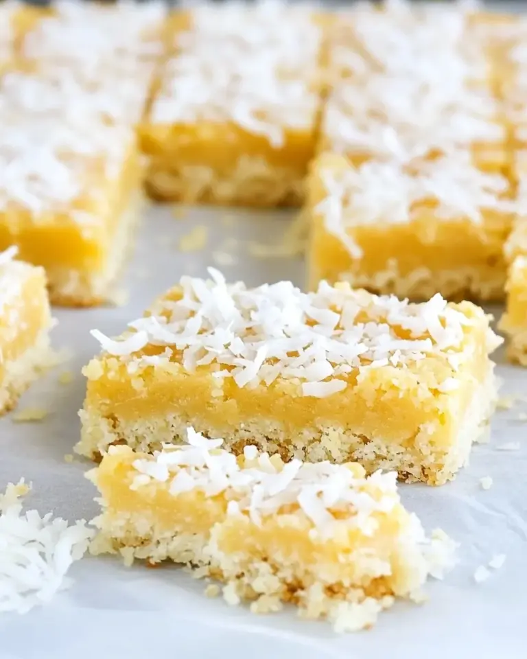Homemade Buttery Coconut Bars photo