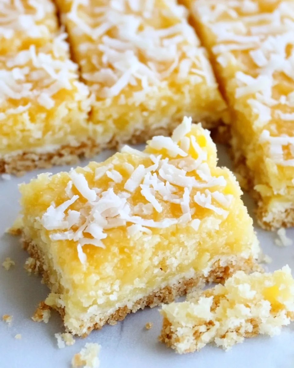 Classic Buttery Coconut Bars image