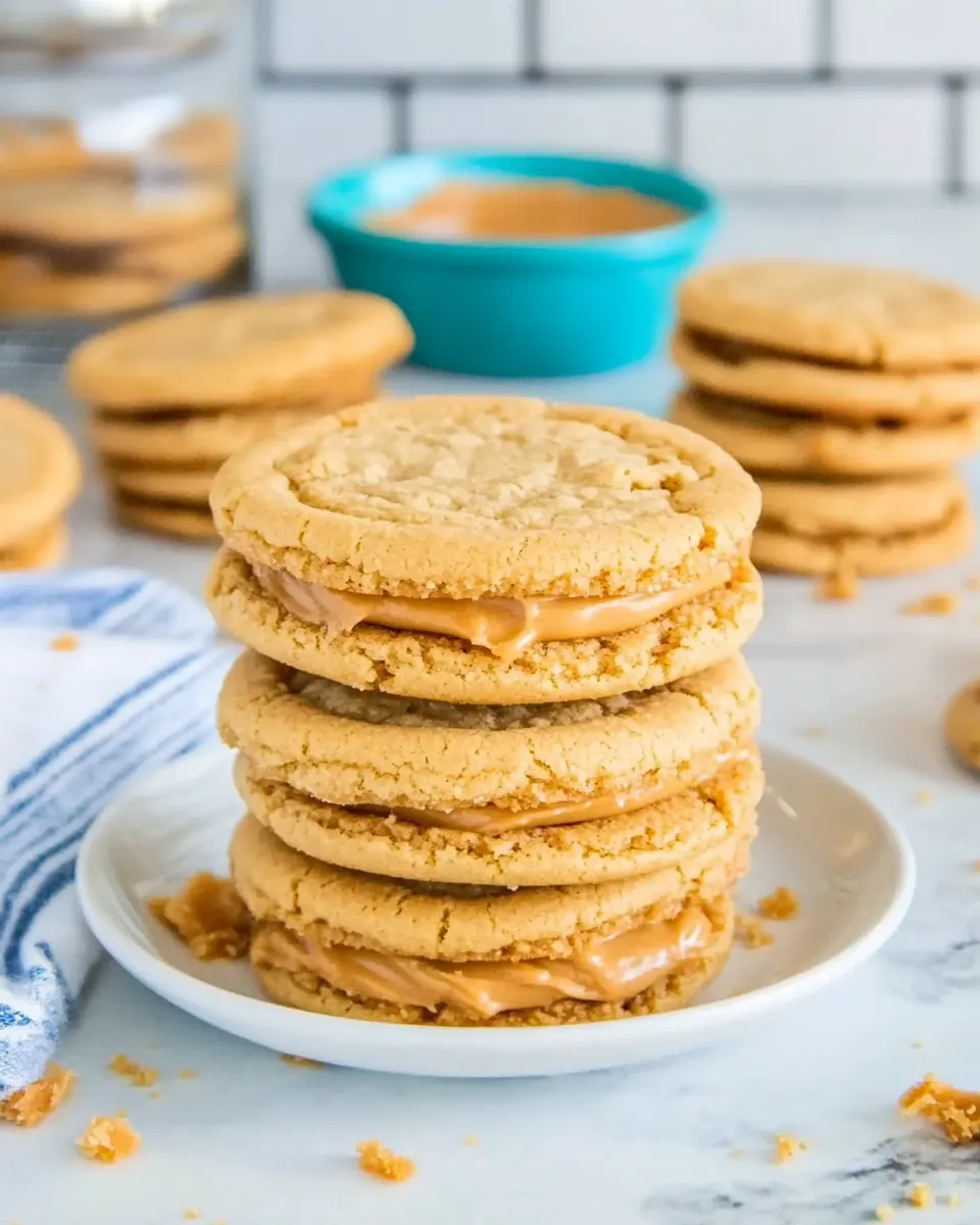 Homemade Buttery Peanut Butter Sandwich Cookies photo