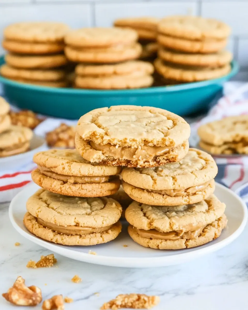 Easy Buttery Peanut Butter Sandwich Cookies recipe photo