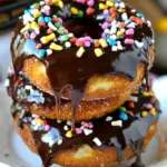 Homemade Cake Mix Donuts with Chocolate Glaze photo