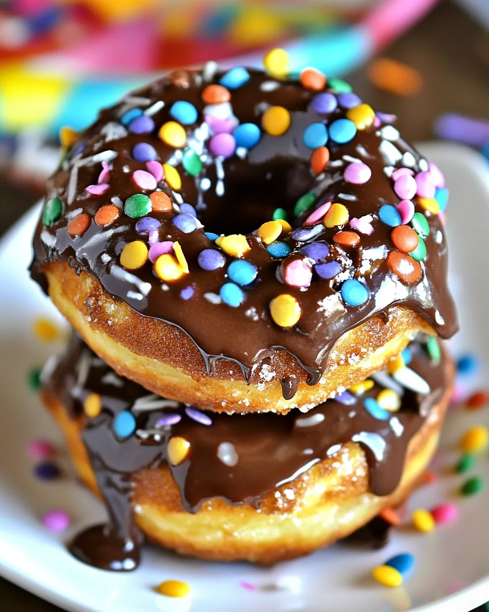 Easy Cake Mix Donuts with Chocolate Glaze recipe photo