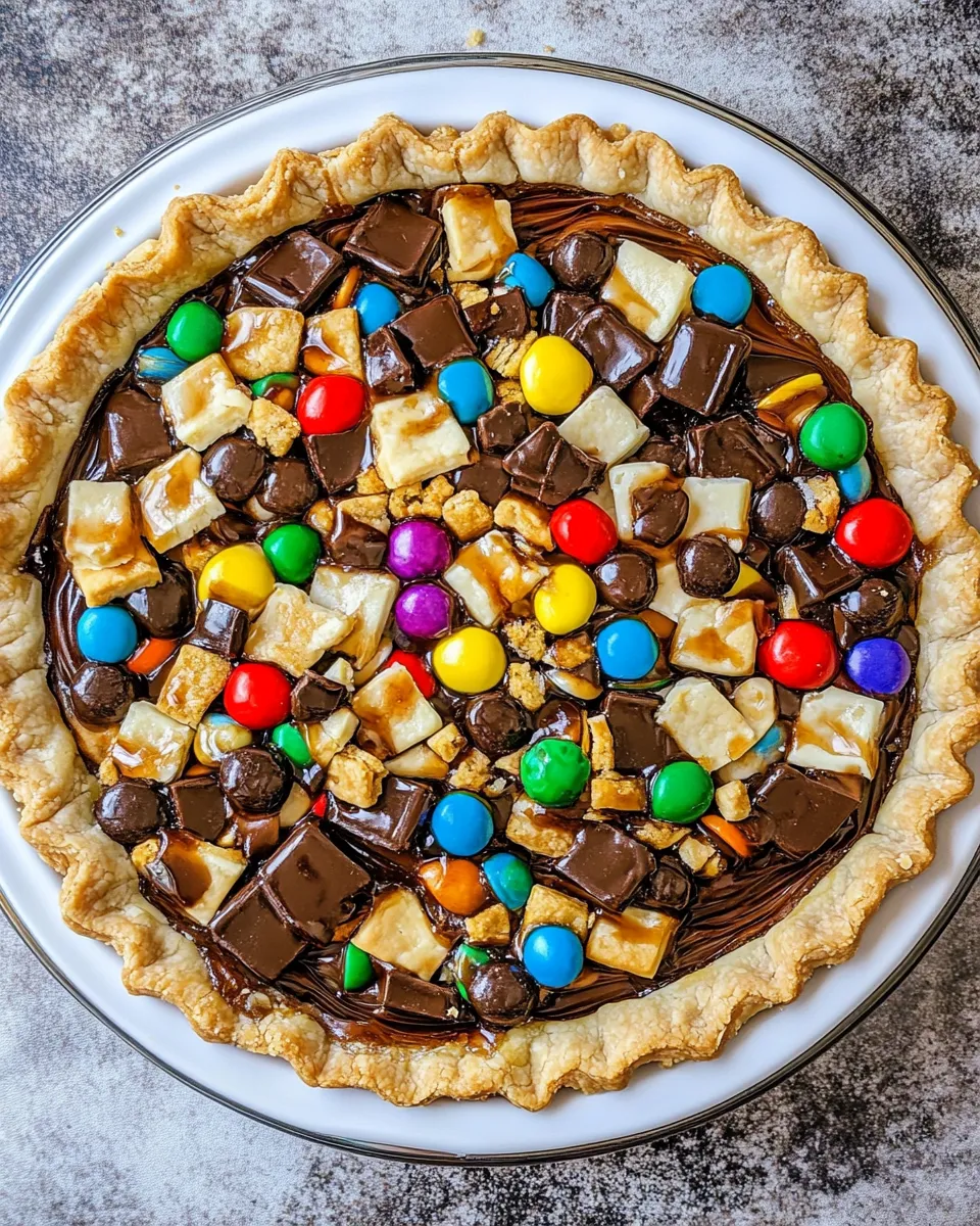 Homemade Candy Bar Pie photo