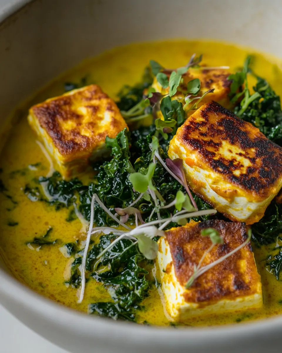 Easy Carrot Curry with Kale and Paneer recipe photo