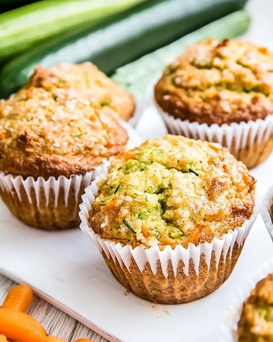 Homemade Carrot Zucchini Muffins photo