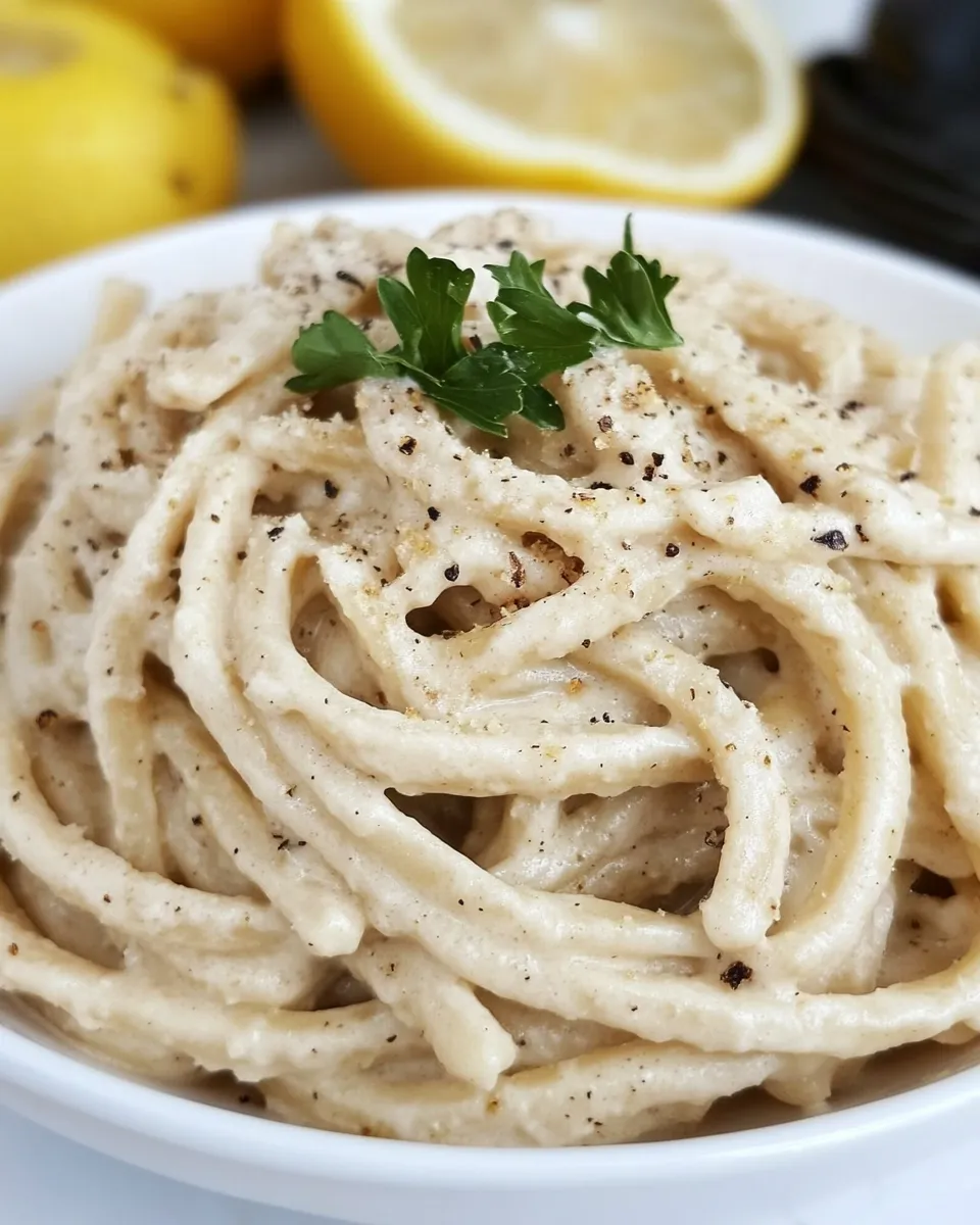 delicious Cashew Alfredo Sauce (Vegan!) shot