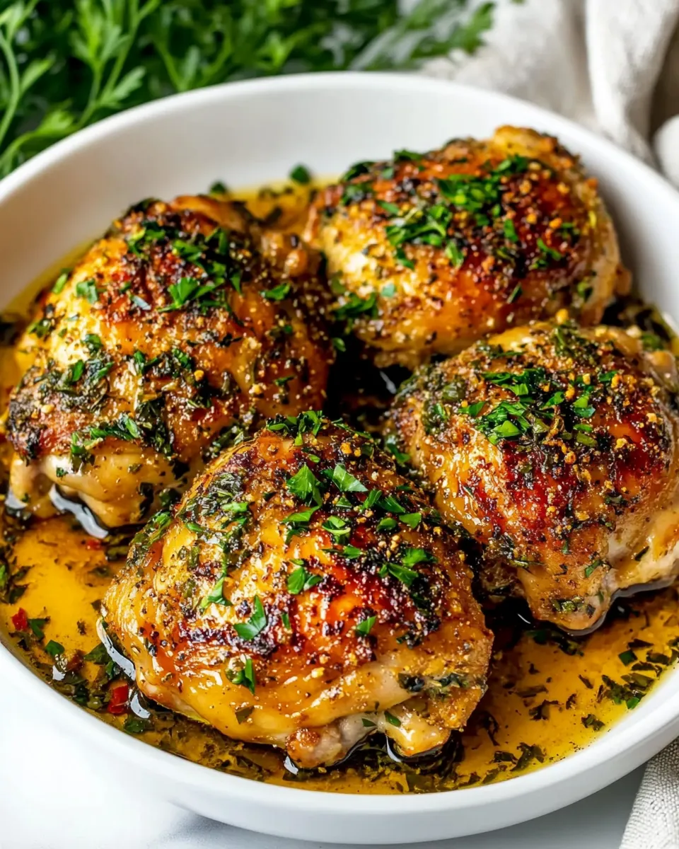 Easy Cast Iron Chicken Thighs recipe photo