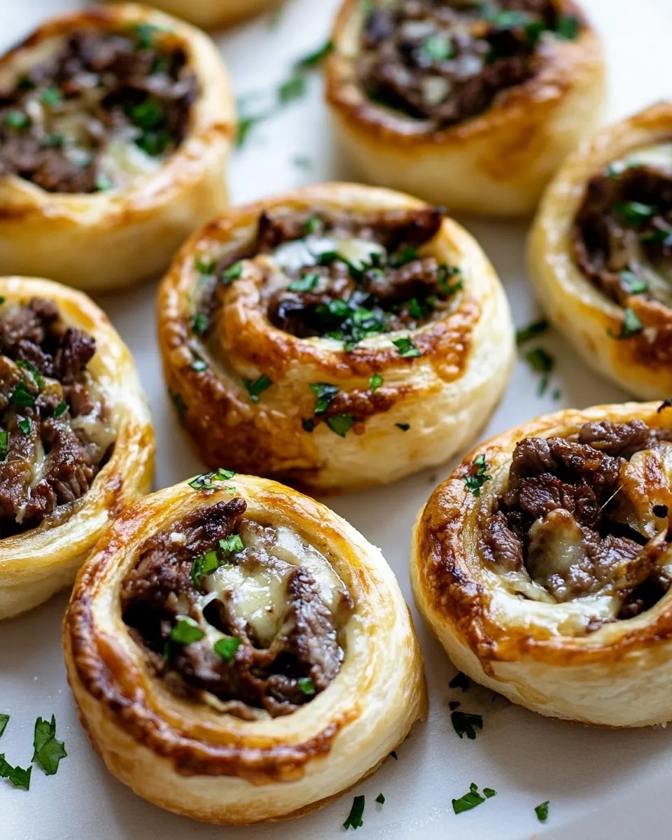 Classic Cheese Steak Pinwheels image