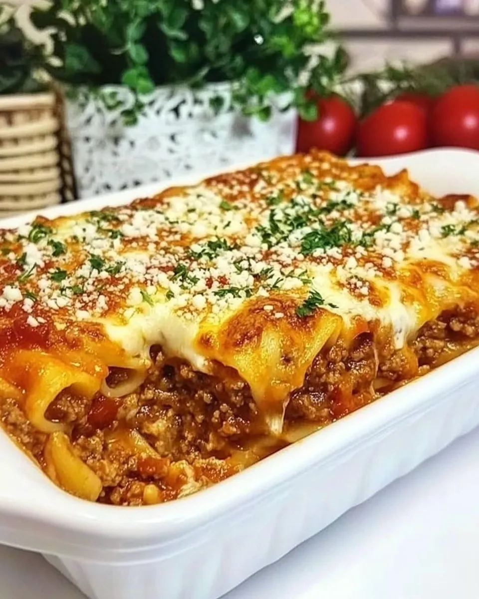 Classic Cheeseburger Stuffed Pasta image