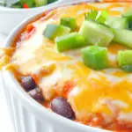 Homemade Cheesy Beef & Bean Enchilada Dip photo