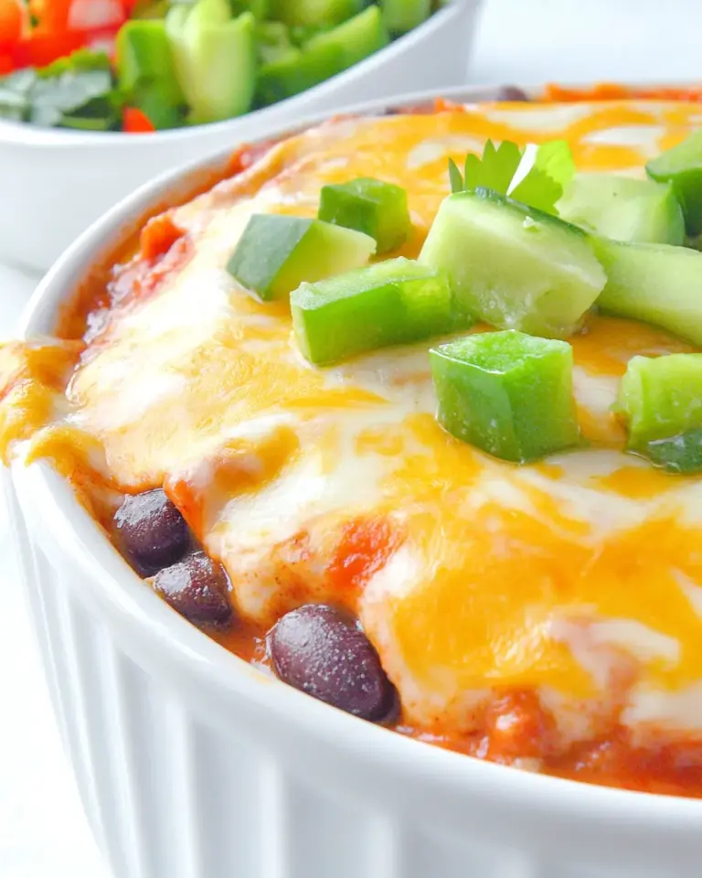Homemade Cheesy Beef & Bean Enchilada Dip photo