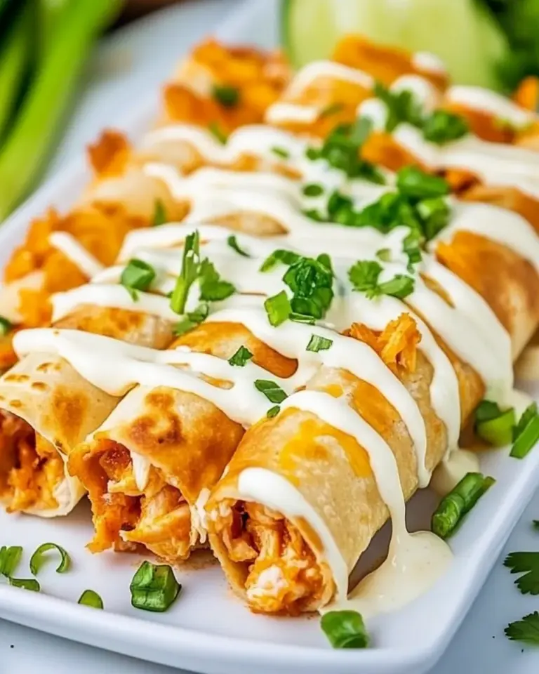 Homemade Cheesy Buffalo Chicken Taquitos photo