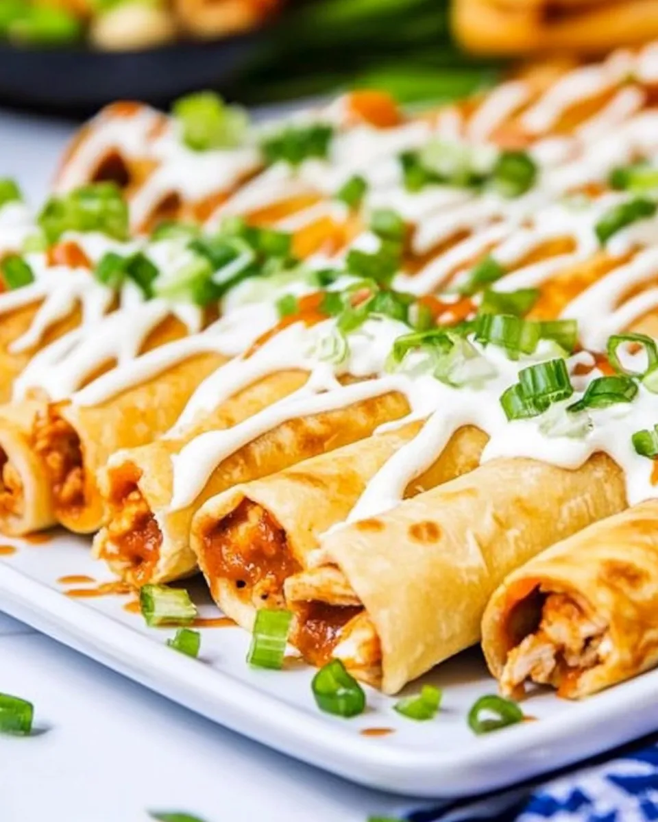 Easy Cheesy Buffalo Chicken Taquitos recipe photo