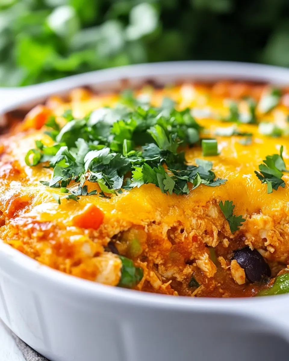 Easy Cheesy Chicken Enchilada Bake picture