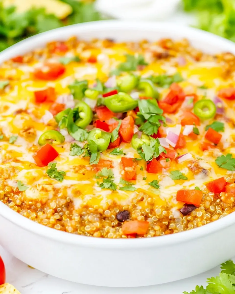 Homemade Cheesy Chicken Enchilada Quinoa photo