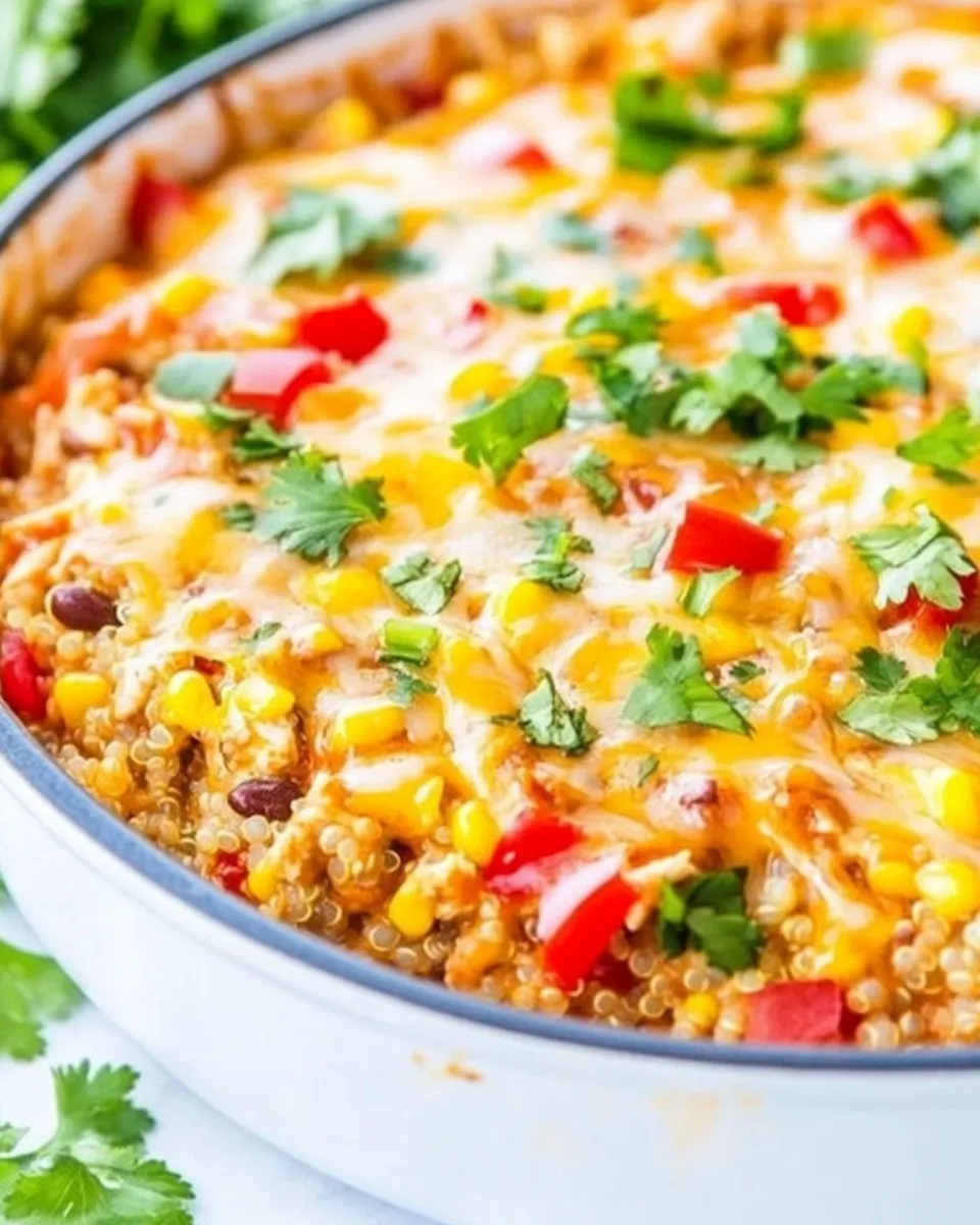 Classic Cheesy Chicken Enchilada Quinoa image