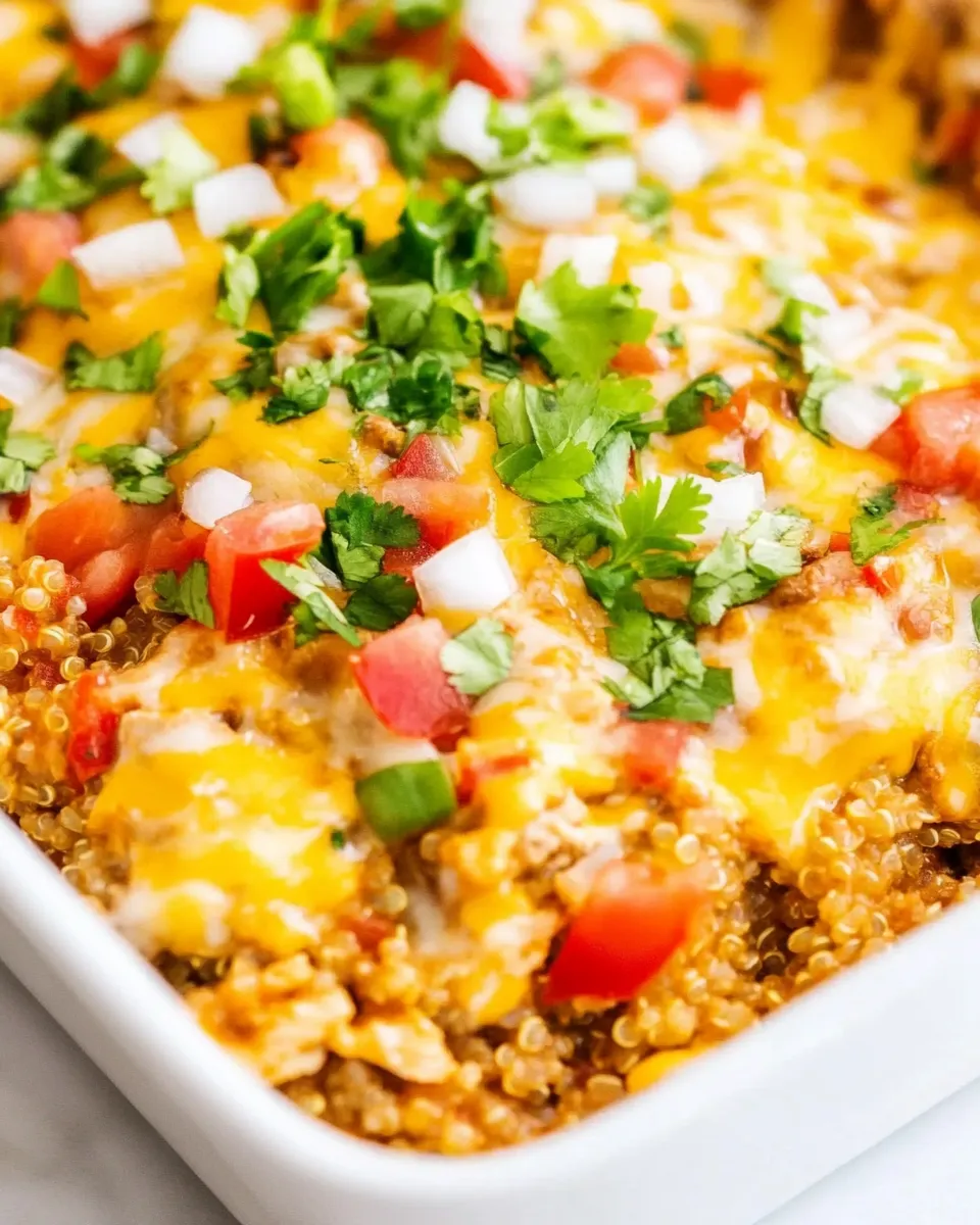 Easy Cheesy Chicken Enchilada Quinoa recipe photo